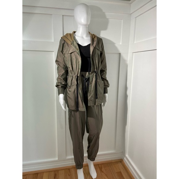 Victoria Secret Sport lightweight hooded green track suit size XS * wom114 - Picture 7 of 14